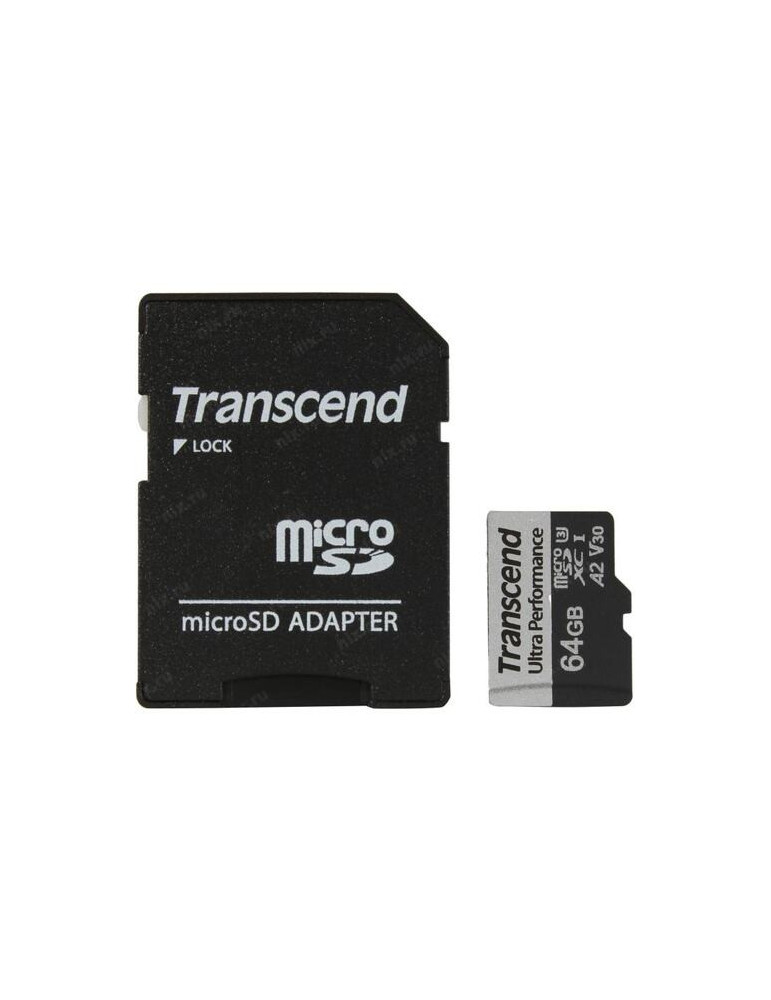 SD карта Transcend 64GB microSD with adapter UHS-I U3 A2 Ultra Performance - TS64GUSD340S