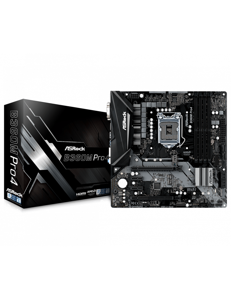 Дънна платка Asrock B360M PRO4