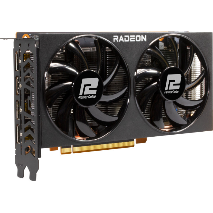 Видео карта PowerColor Fighter Radeon RX 6600 8GB GDDR6, BULK, без опаковка - AXRX 6600 8GBD6-3DH