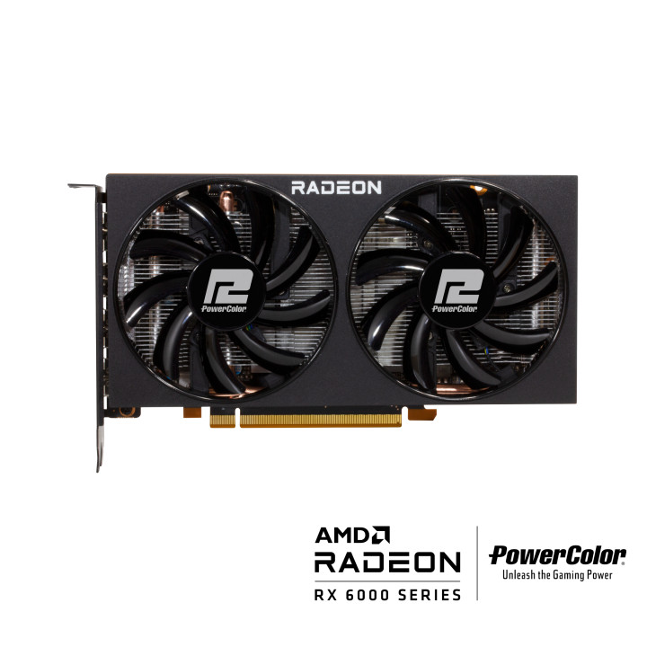 Видео карта PowerColor Fighter Radeon RX 6600 8GB GDDR6, BULK, без опаковка - AXRX 6600 8GBD6-3DH