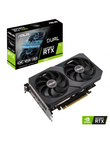 Видео карта Аsus Dual GeForce RTX 3060 V2 OC Edition 12GB GDDR6 - DUAL-RTX3060-O12G-V2