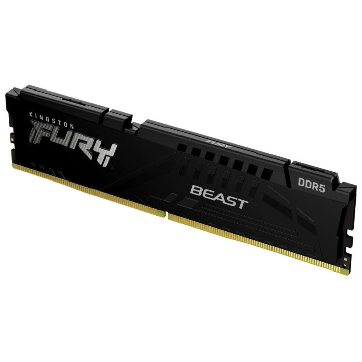RAM памет Kingston 16GB DDR5 PC5-44800 5600MHz FURY Beast Black CL40 - KF556C40BB-16