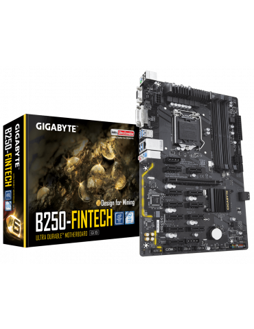 Дънна платка Gigabyte B250 FinTech BTC с 12 PCI-E слота