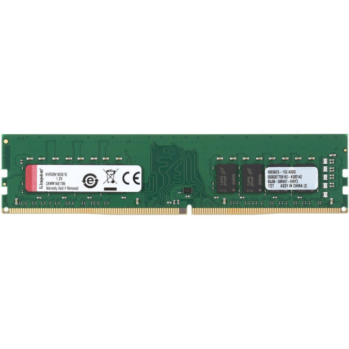 RAM памет 16GB DDR4 2666MHz Kingston KVR26N19D8/16