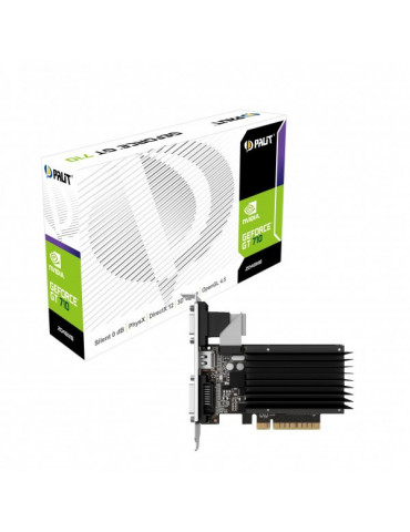Видео карта Palit NVIDIA GeForce GT710 2GB с 3 години гаранция