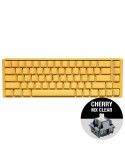 Механична геймърскa клавиатура Ducky One 3 Yellow SF 65%, Cherry MX Clear