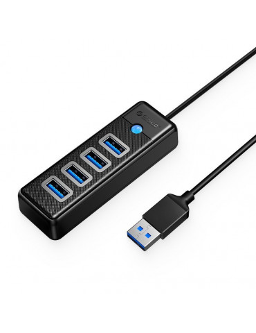 Хъб Orico HUB USB3.0 4 port Black - PW4U-U3-015-BK-EP