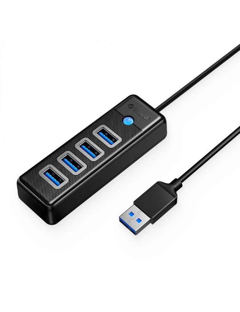 Хъб Orico HUB USB3.0 4 port Black - PW4U-U3-015-BK-EP