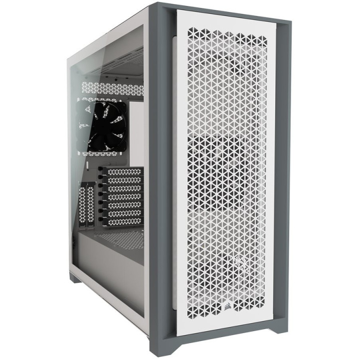 Кутия за компютър Corsair 5000D AIRFLOW TG ATX, White - CC-9011211-WW