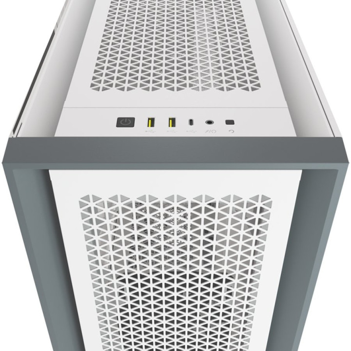 Кутия за компютър Corsair 5000D AIRFLOW TG ATX, White - CC-9011211-WW