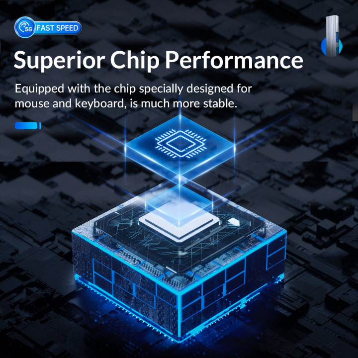 Хъб Orico USB3.0/2.0 HUB 4 port, Aluminum - AH-A13-GY-BP