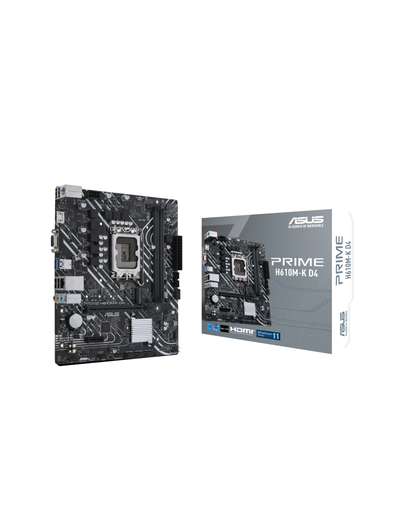 Дънна платка Asus PRIME H610M-K-D4, LGA1700 - 90MB1A10-M0EAY0
