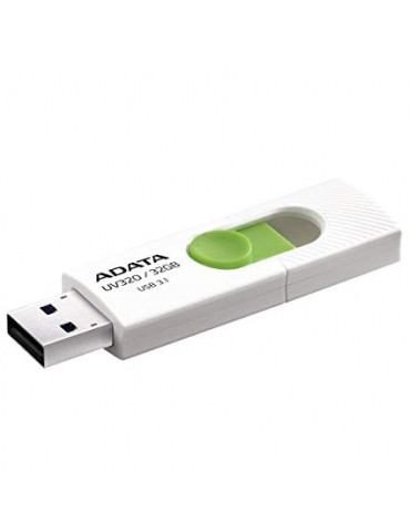 Флаш памет Adata 32GB USB UV320, бял - AUV320-32G-RWHGN