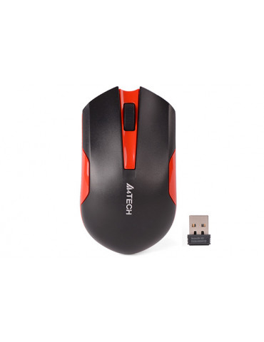 Безжична мишка A4tech G3-200N V-TRACK, червен/черен