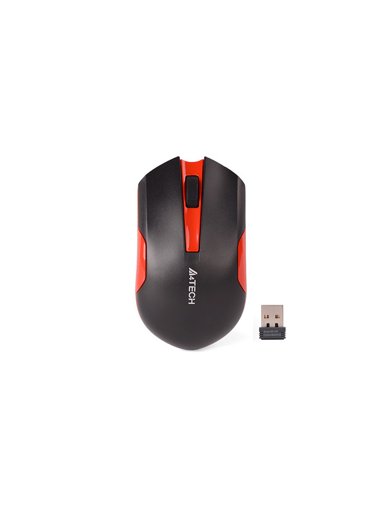 Безжична мишка A4tech G3-200N V-TRACK, червен/черен