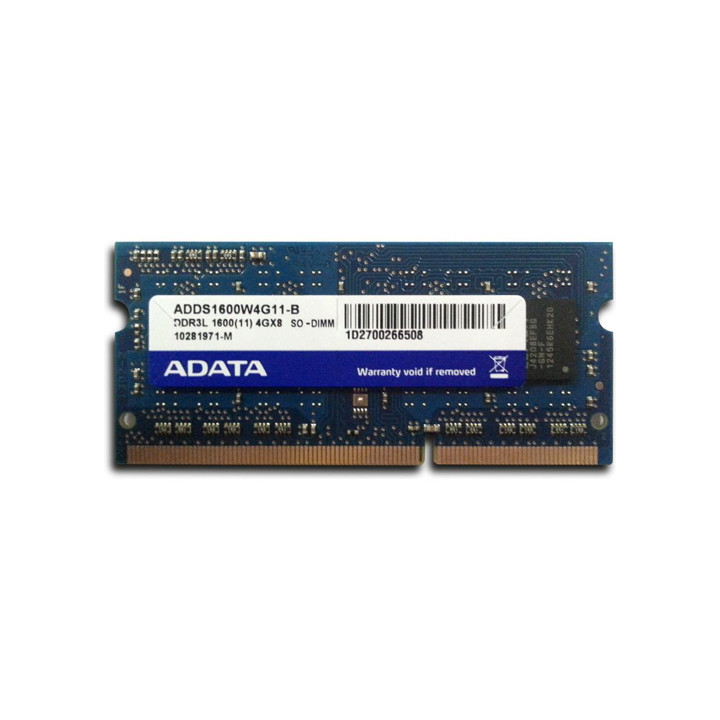 RAM памет 8GB DDR3L 1600 MHz Adata SODIMM, ADDS1600W8G11-B