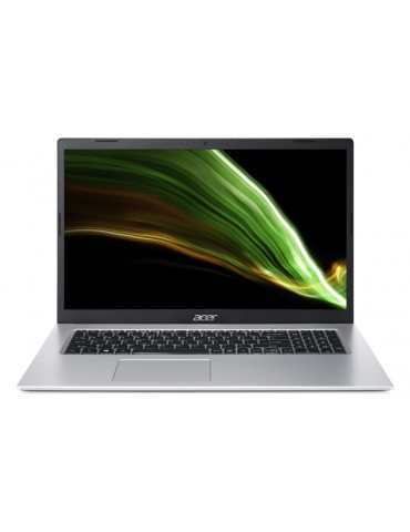 Лаптоп Acer Aspire 3 A317-53-54UM, Intel Core i5-1135G7, 17.3'' FHD IPS, 8GB DDR4, 512GB SSD, Silver - NX.AD0EX.00D