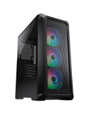 Кутия за компютър Cougar Archon 2 Mesh RGB, Mid Tower, RGB Button, 3mm TG, черен - CG385CC500003