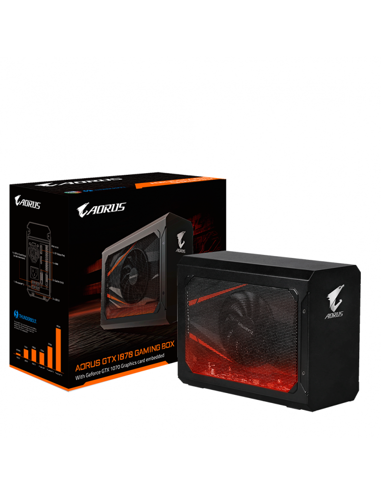 Външна видео карта Gigabyte AORUS GTX 1070 8GB GDDR5 Gaming Box