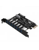 Разширителна карта Orico PCI-E card 7 x USB3.0 port 5Gbps - PVU3-7U-V1
