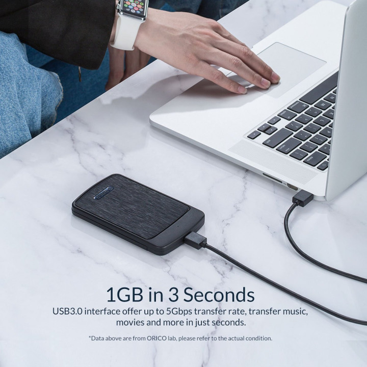 Кутия за диск Orico 2.5", USB3.0 - 2020U3-BK