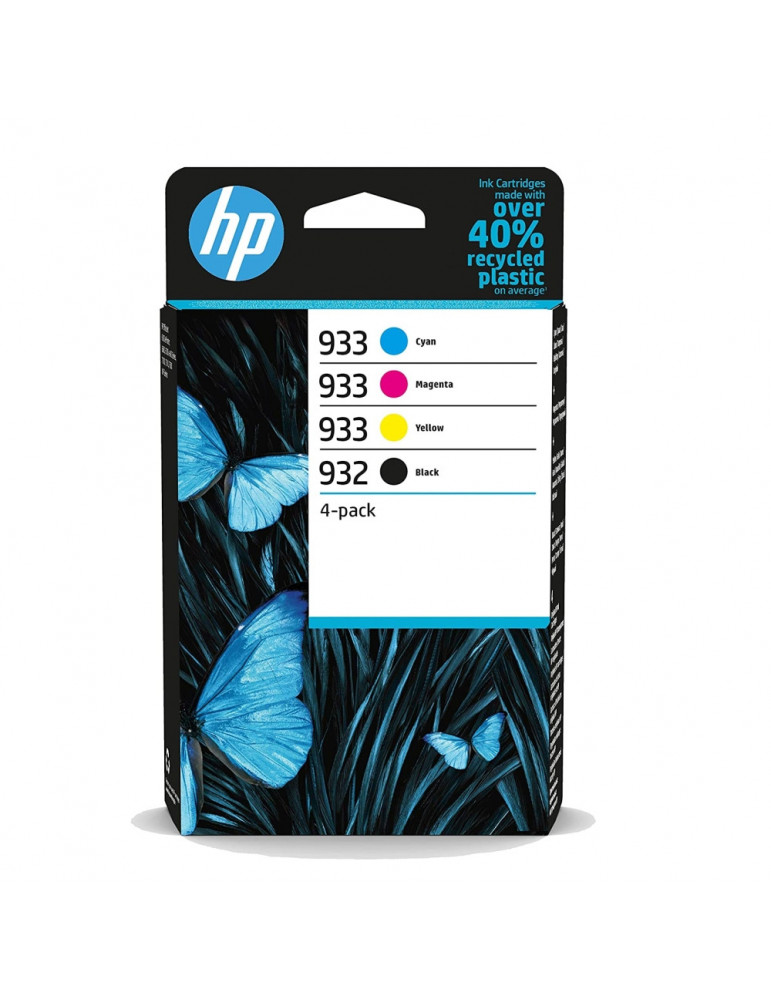 HP 932 Black / 933 CMY Original Ink Cartridge 4-Pack