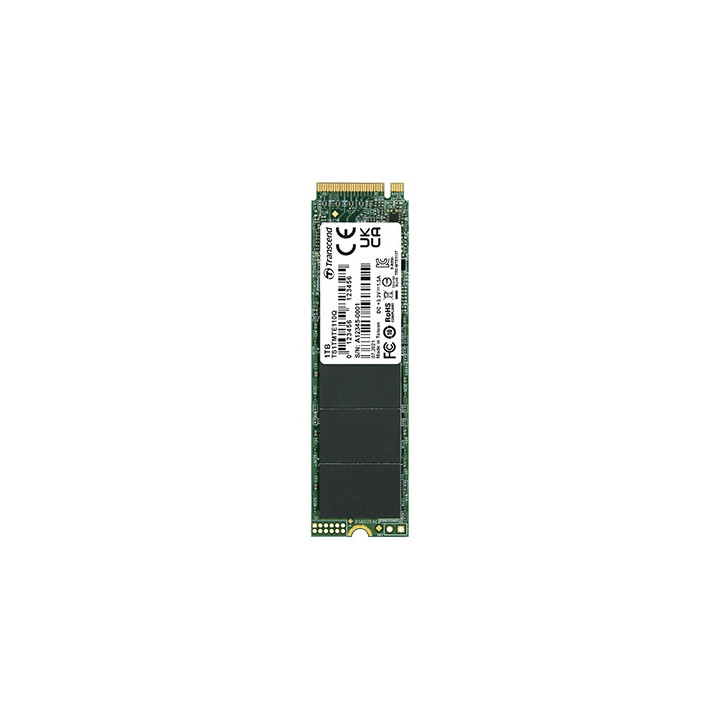 SSD диск Transcend 1TB, M.2 2280, PCIe Gen3x4, 2000/1500 MB/s - TS1TMTE110Q
