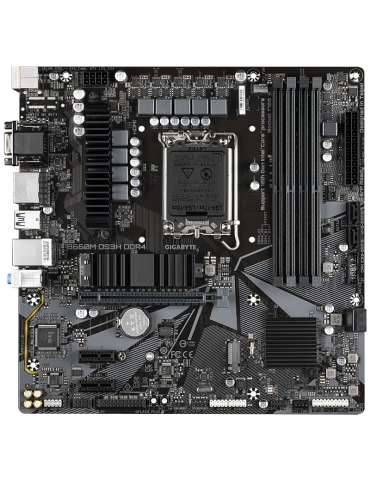 Дънна платка Gigabyte B660M DS3H, LGA1700, mATX 4xDDR4