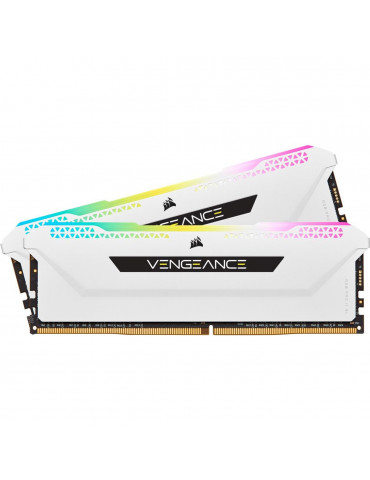 RAM памет Corsair 32GB(2x16GB) DDR4 PC4-25600 3200MHz Vengeance PRO SL RGB White CL16 AMD Ryzen - CMH32GX4M2E3200C16W