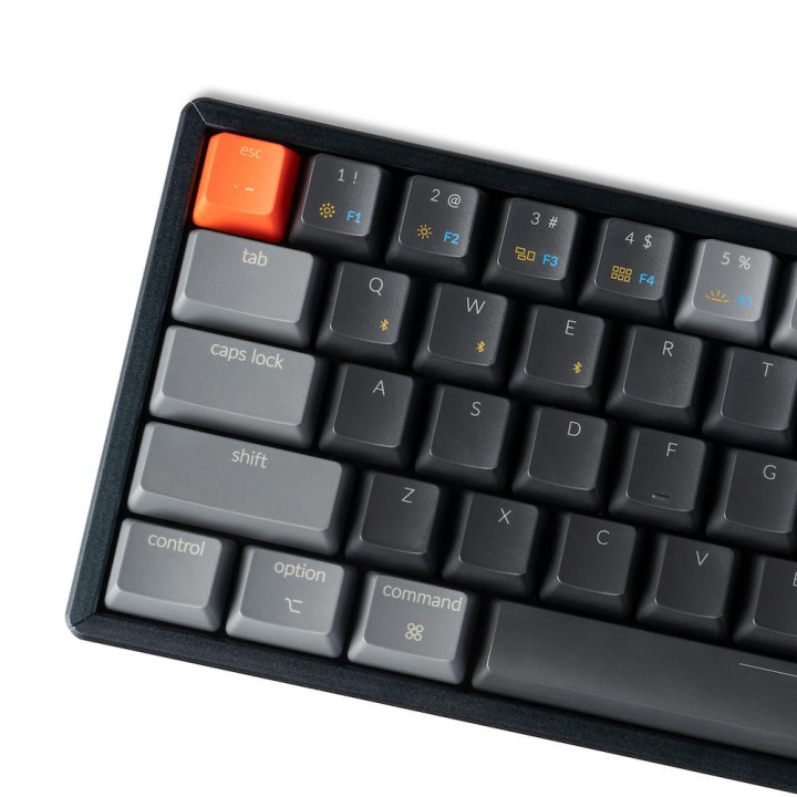 Геймърска механична клавиатура Keychron K12 Hot-Swappable 60% Gateron Brown Switch RGB LED ABS - K12-H3