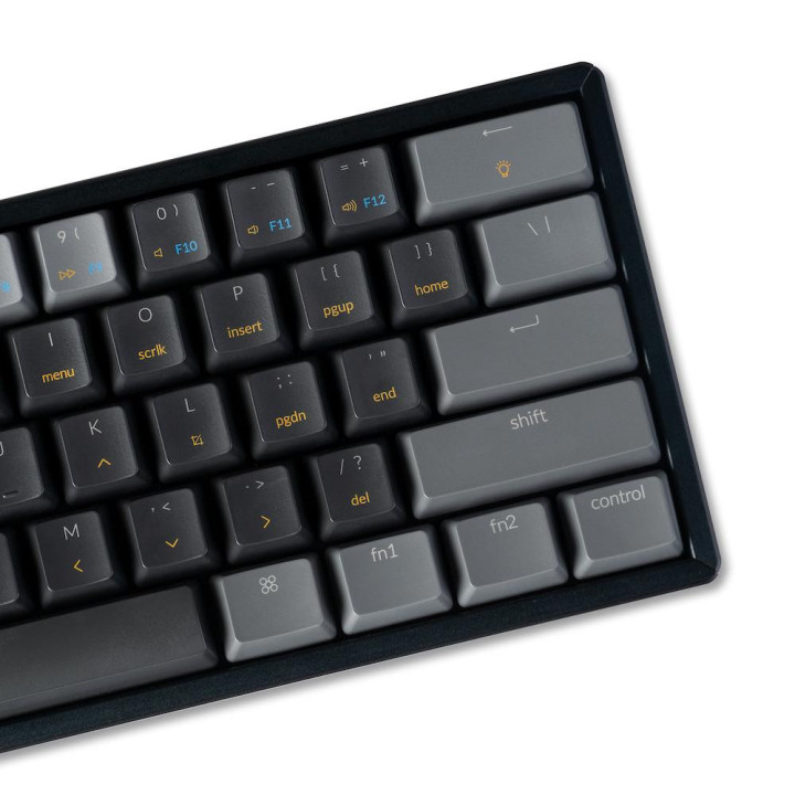 Геймърска механична клавиатура Keychron K12 Hot-Swappable 60% Gateron Brown Switch RGB LED ABS - K12-H3
