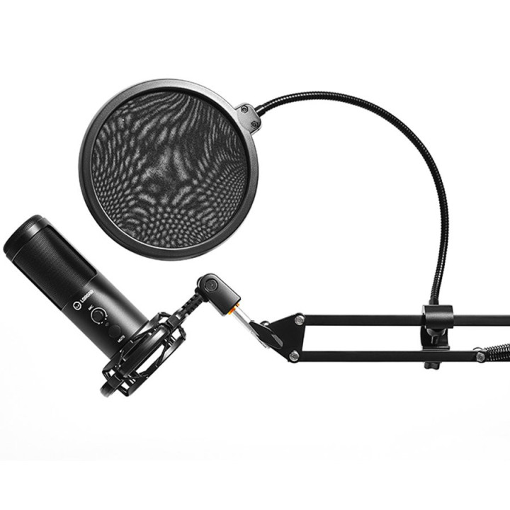 Микрофон Lorgar Voicer 931, LED indicator, 360° Rotation, черен - LRG-CMT931