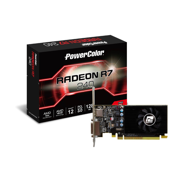 Видео карта PowerColor AMD Radeon R7 240 4GB 128bit GDDR5 - AXR7 240 4GBD5-HLEV2