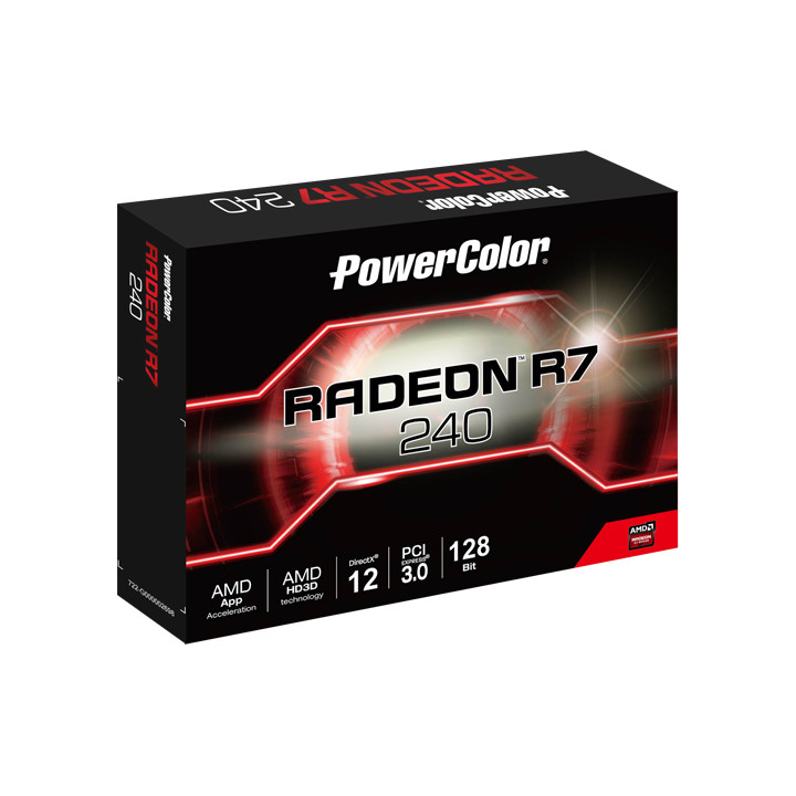 Видео карта PowerColor AMD Radeon R7 240 4GB 128bit GDDR5 - AXR7 240 4GBD5-HLEV2