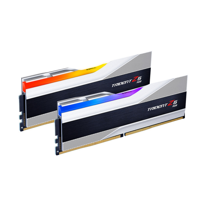 RAM памет G.SKILL 32GB(2x16GB) DDR5 PC5-48000 6000MHz Trident Z5 Silver RGB CL36 - F5-6000J3636F16GX2-TZ5RS
