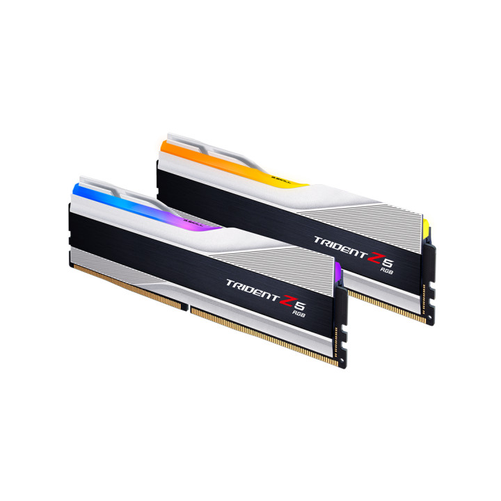 RAM памет G.SKILL 32GB(2x16GB) DDR5 PC5-48000 6000MHz Trident Z5 Silver RGB CL36 - F5-6000J3636F16GX2-TZ5RS