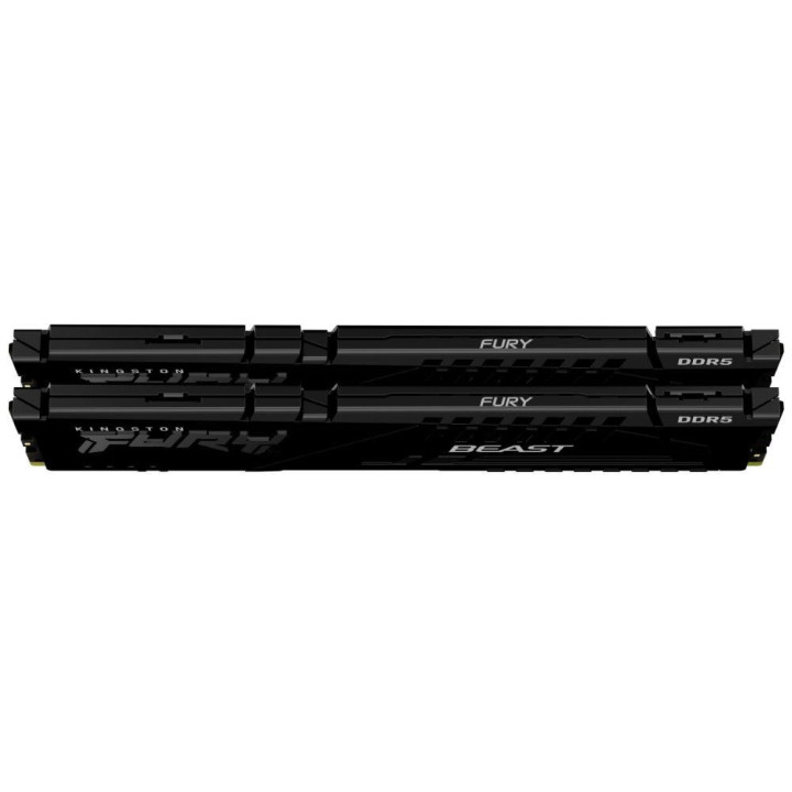 RAM памет Kingston 32GB(2x16GB) DDR5 PC5-44800 5600MHz FURY Beast Black CL40 - KF556C40BBK2/32