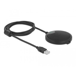 Микрофон Delock 20672, Omnidirectional, USB, черен - 20672