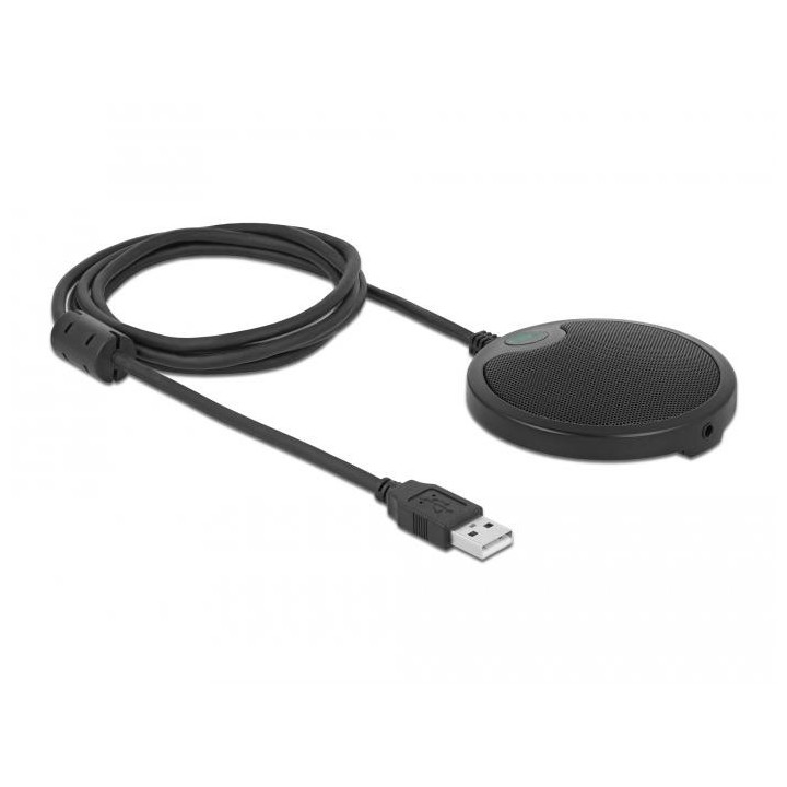 Микрофон Delock 20672, Omnidirectional, USB, черен - 20672