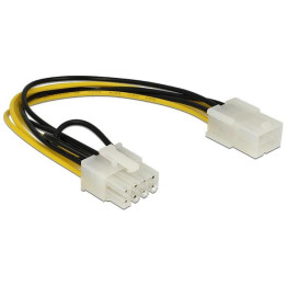Кабел DeLock PCI Express power 6 pin женско  към  PCI Express 8 pin, 20 cm