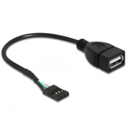 Кабел DeLock USB Pin header женско &gt  USB 2.0 type-A женски, 20 cm