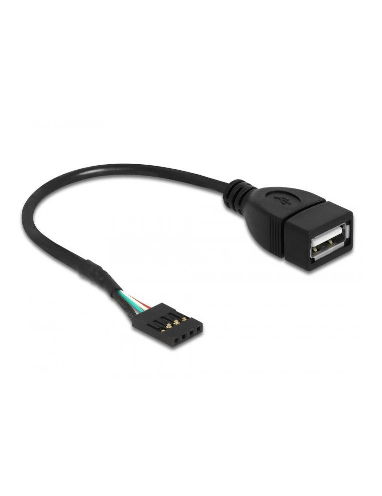 Кабел DeLock USB Pin header женско &gt  USB 2.0 type-A женски, 20 cm