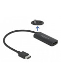 Адаптер Delock 63206, HDMI-A мъжко - DisplayPort женско, 4K 60 Hz, Черен