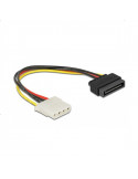 Кабел DeLock Power Cable SATA 15 pin женско към 4 pin женско, 20 cm