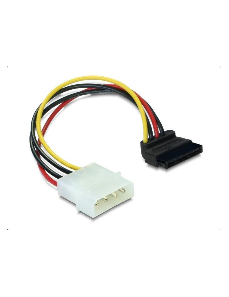 Кабел DeLock Power SATA HDD към 4 pin, на 90°, 15 cm