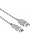 Удължителен кабел HAMA 200905, USB-A женско - USB-A мъжко, 1.5 м, булк опаковка