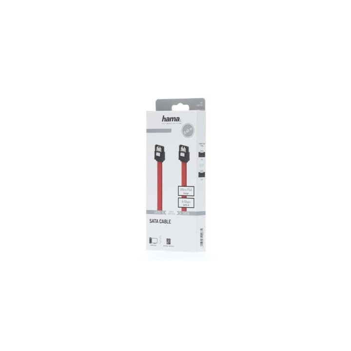Интерфейсен кабел SATA III HAMA,6Gbit/s, 0.45 m