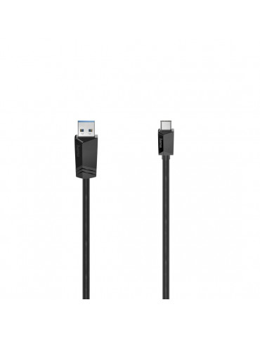 Кабел HAMA USB-C мъжко-USB- A  3.2 Gen.1 мъжко , 5Gbit/s, 1.5 м., Черен