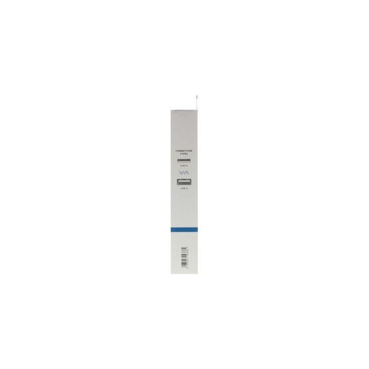 Удължителен кабел HAMA, USB-A женско - USB-A мъжко, 3 м, 480 Mbit/s, Черен
