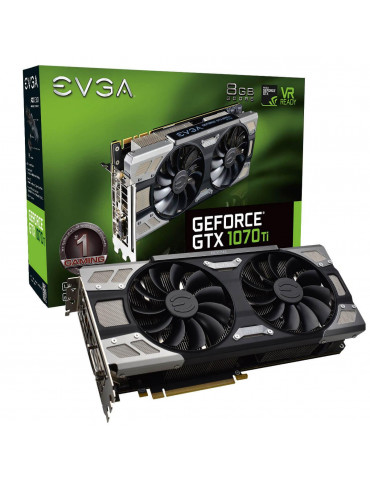 Видео карта EVGA GeForce GTX1070 Ti FTW ULTRA SILENT GAMING ACX 3.0 8GB GDDR5 256 bit